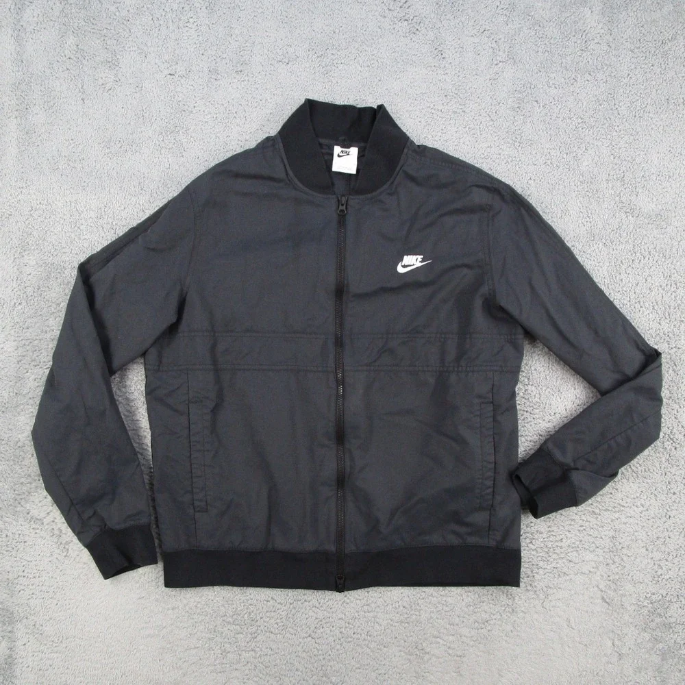 Nike Sportswear Sport Essentials Woven Bomber Jacket Black DN4458-010 Mens L